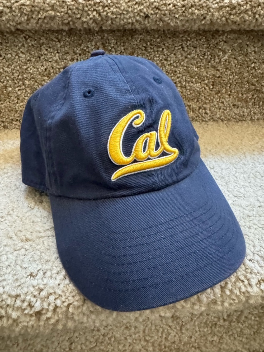 Vtg Cal Adjustable Cap UC Berkley Golden Bears Hat Navy Embroidered Nike